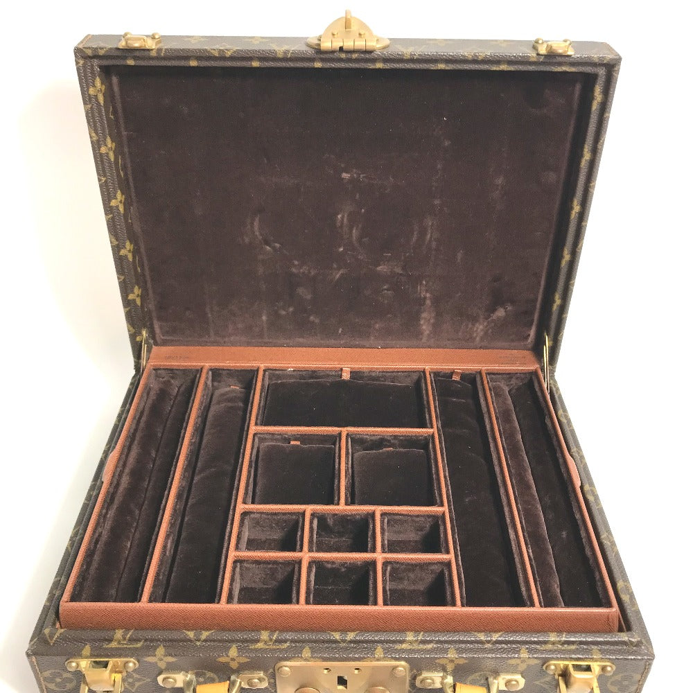 LOUIS VUITTON M47120 Monogram Box Boite Bijoux Jewelry Case Trunk Interior Accessory Case Monogram Canvas Women's Brown
