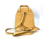 CELINE Vintage Mini Backpack, Leather, Beige, Women's