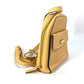 CELINE Vintage Mini Backpack, Leather, Beige, Women's
