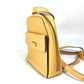 CELINE Vintage Mini Backpack, Leather, Beige, Women's