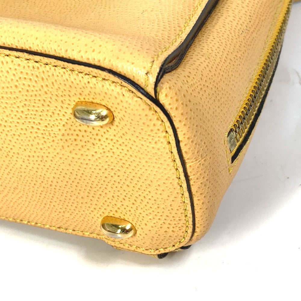 CELINE Vintage Mini Backpack, Leather, Beige, Women's