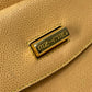 CELINE Vintage Mini Backpack, Leather, Beige, Women's