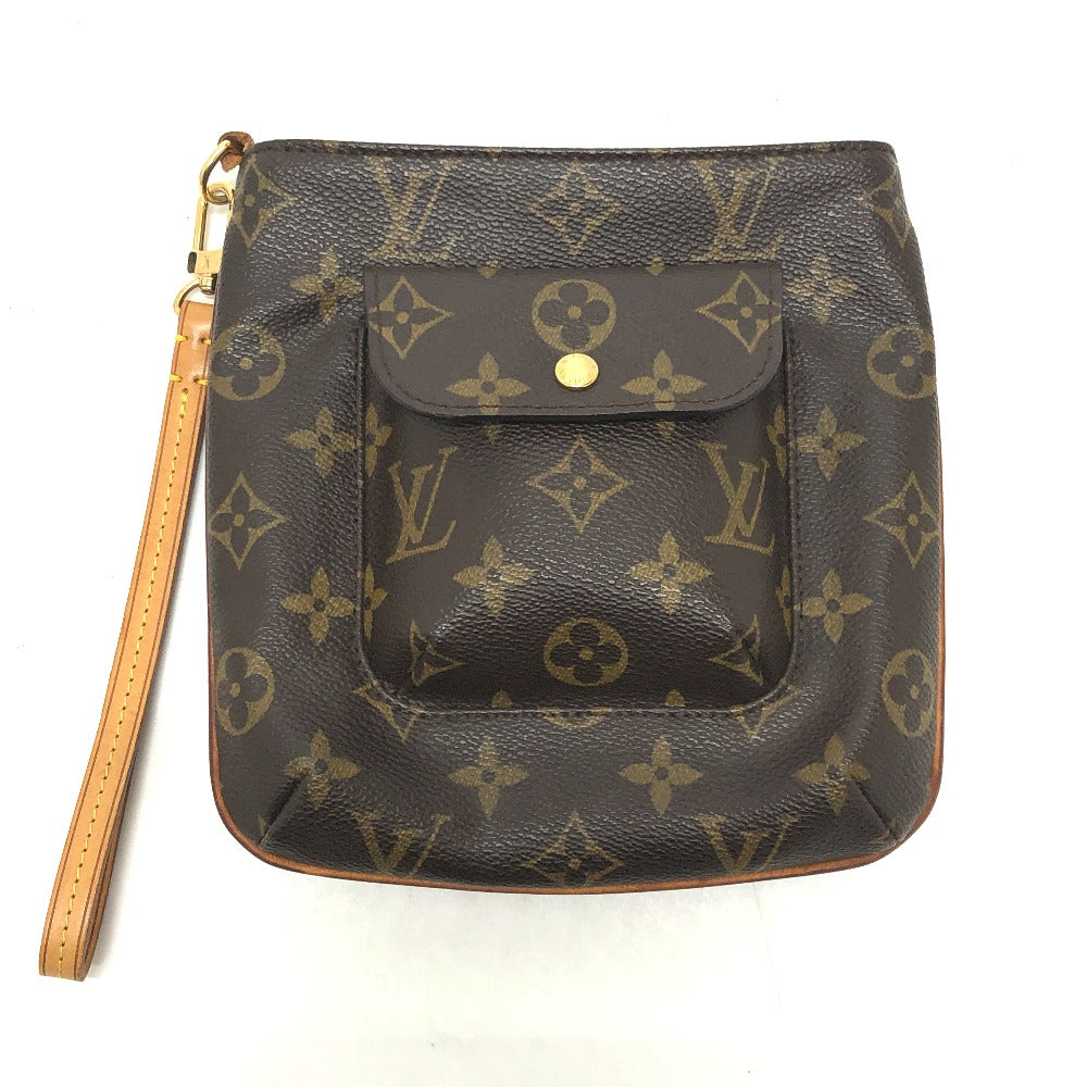 LOUIS VUITTON M51901 Monogram Partition Pochette Pouch in Monogram Canvas, Women's, Brown