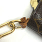 LOUIS VUITTON M51901 Monogram Partition Pochette Pouch in Monogram Canvas, Women's, Brown
