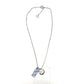 Dior Trotter Number 2 Plate Pendant Necklace in Metal, Blue, for Women