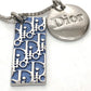 Dior Trotter Number 2 Plate Pendant Necklace in Metal, Blue, for Women