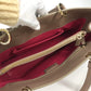 BVLGARI BVLGARI logo tote bag, 2-way bag, handbag, shoulder bag, leather, women's, pink beige