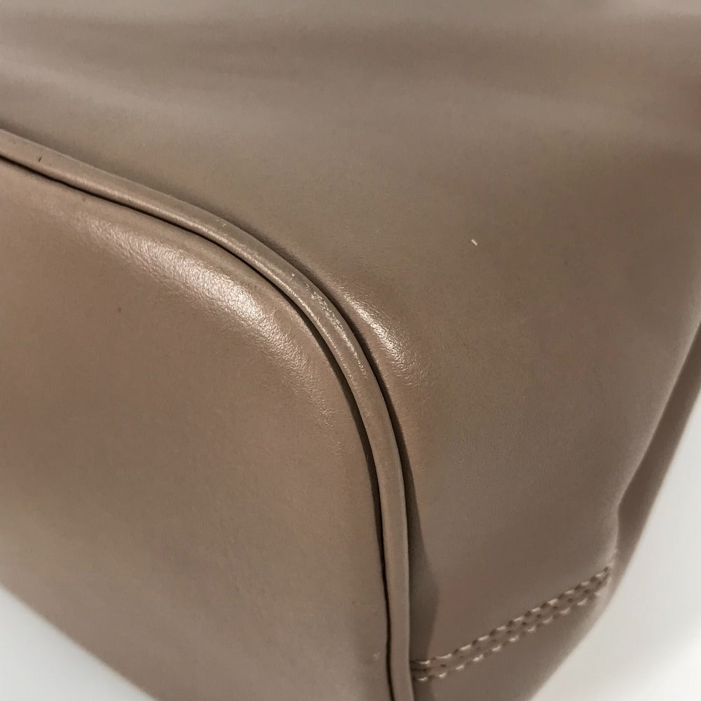 BVLGARI BVLGARI logo tote bag, 2-way bag, handbag, shoulder bag, leather, women's, pink beige