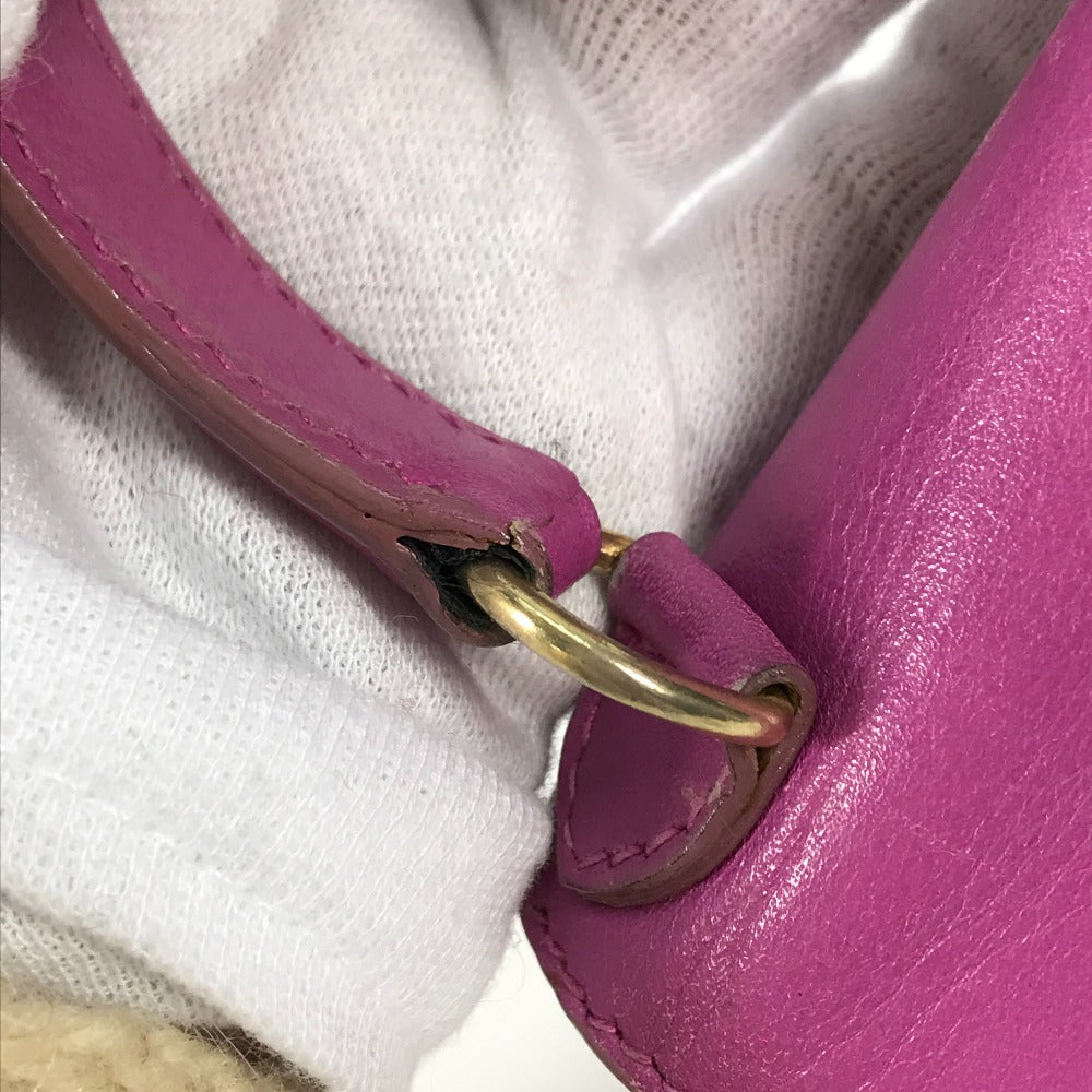 CELINE カバン ミニ ヴィンテージ カバン ハンドバッグ レザー レディース パープル系