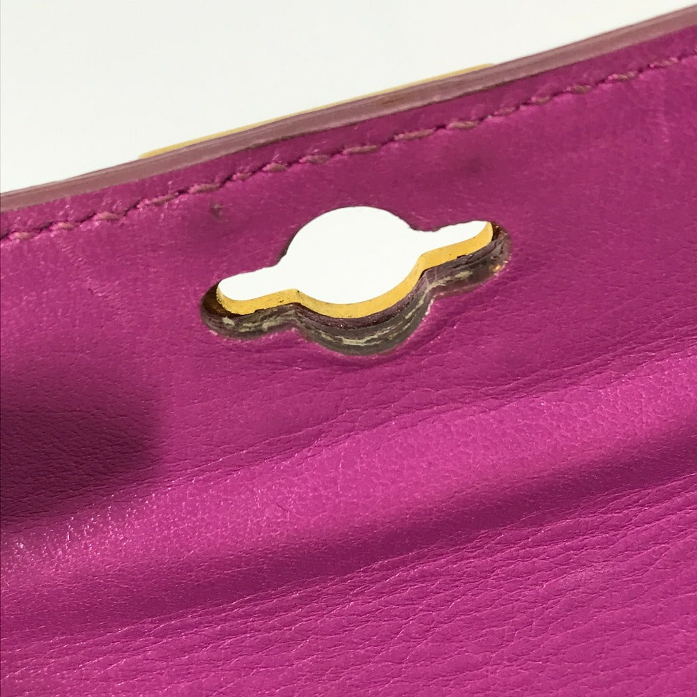 CELINE カバン ミニ ヴィンテージ カバン ハンドバッグ レザー レディース パープル系