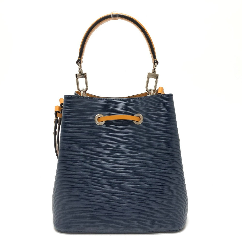 LOUIS VUITTON M53610 Epi NeoNoe Two-Tone Bag, Shoulder Bag, Epi Leather, Women's, Indigo/Saffron, Navy