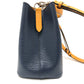 LOUIS VUITTON M53610 Epi NeoNoe Two-Tone Bag, Shoulder Bag, Epi Leather, Women's, Indigo/Saffron, Navy