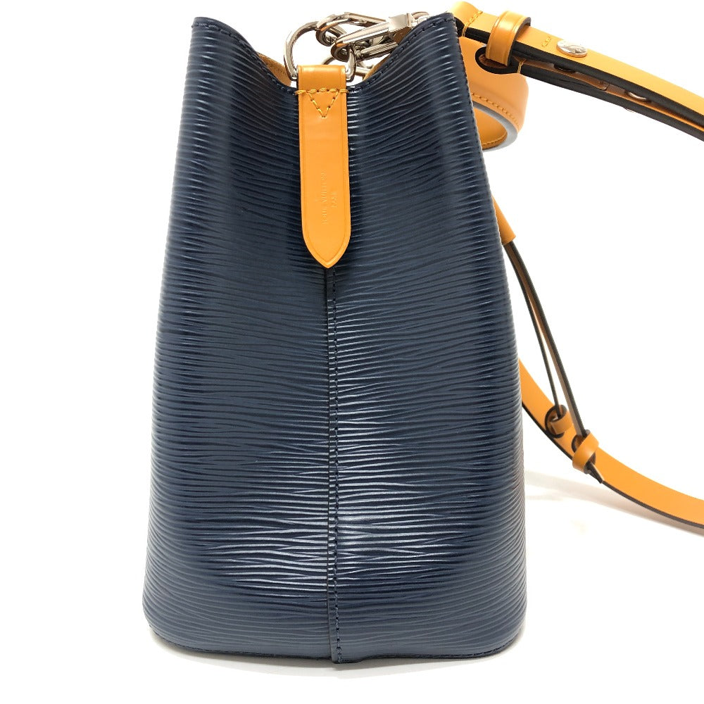 LOUIS VUITTON M53610 Epi NeoNoe Two-Tone Bag, Shoulder Bag, Epi Leather, Women's, Indigo/Saffron, Navy