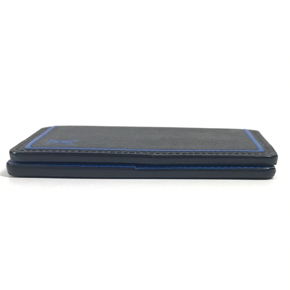 LOUIS VUITTON M63329 Taiga Organizer de Poche Business Card Holder, Pass Case, Bifold Card Case, Taiga Leather, Unisex, Black