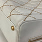 CHANEL CC Coco Mark Wild Stitch Vintage Mini Boston Bag Shoulder Bag Handbag Leather Women's White