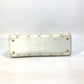 CHANEL CC Coco Mark Wild Stitch Vintage Mini Boston Bag Shoulder Bag Handbag Leather Women's White