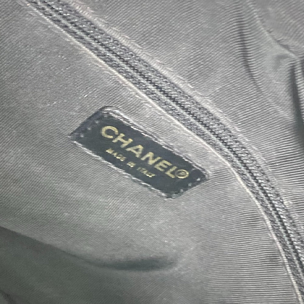 CHANEL CC ココマーク マトラッセ キルティング Wチェーン トートバッグ カバン ショルダーバッグ キャビアスキン レディース ブラック