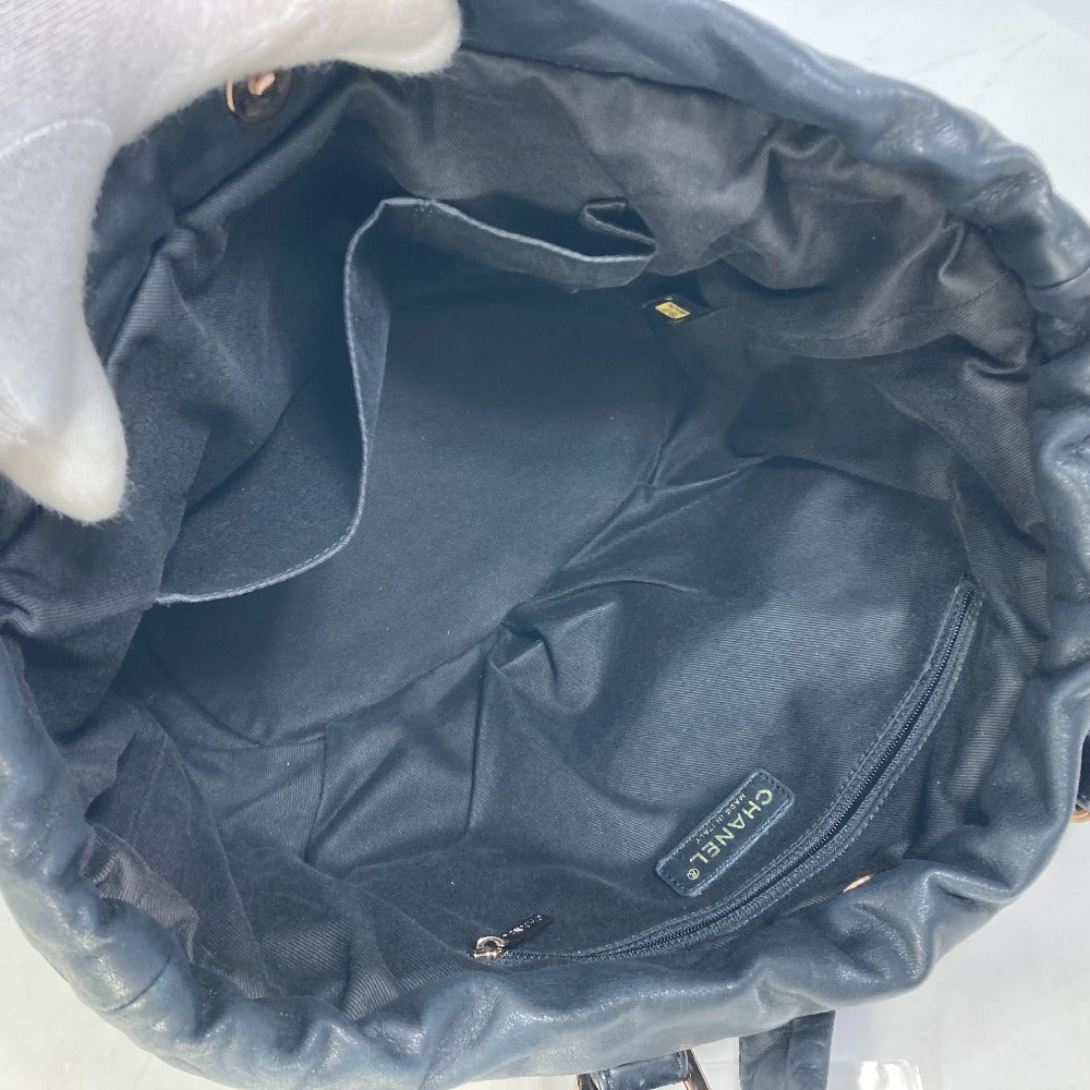 CHANEL CC ココマーク マトラッセ キルティング チェーン トートバッグ カバン 肩掛け ショルダーバッグ レザー レディース ブラック