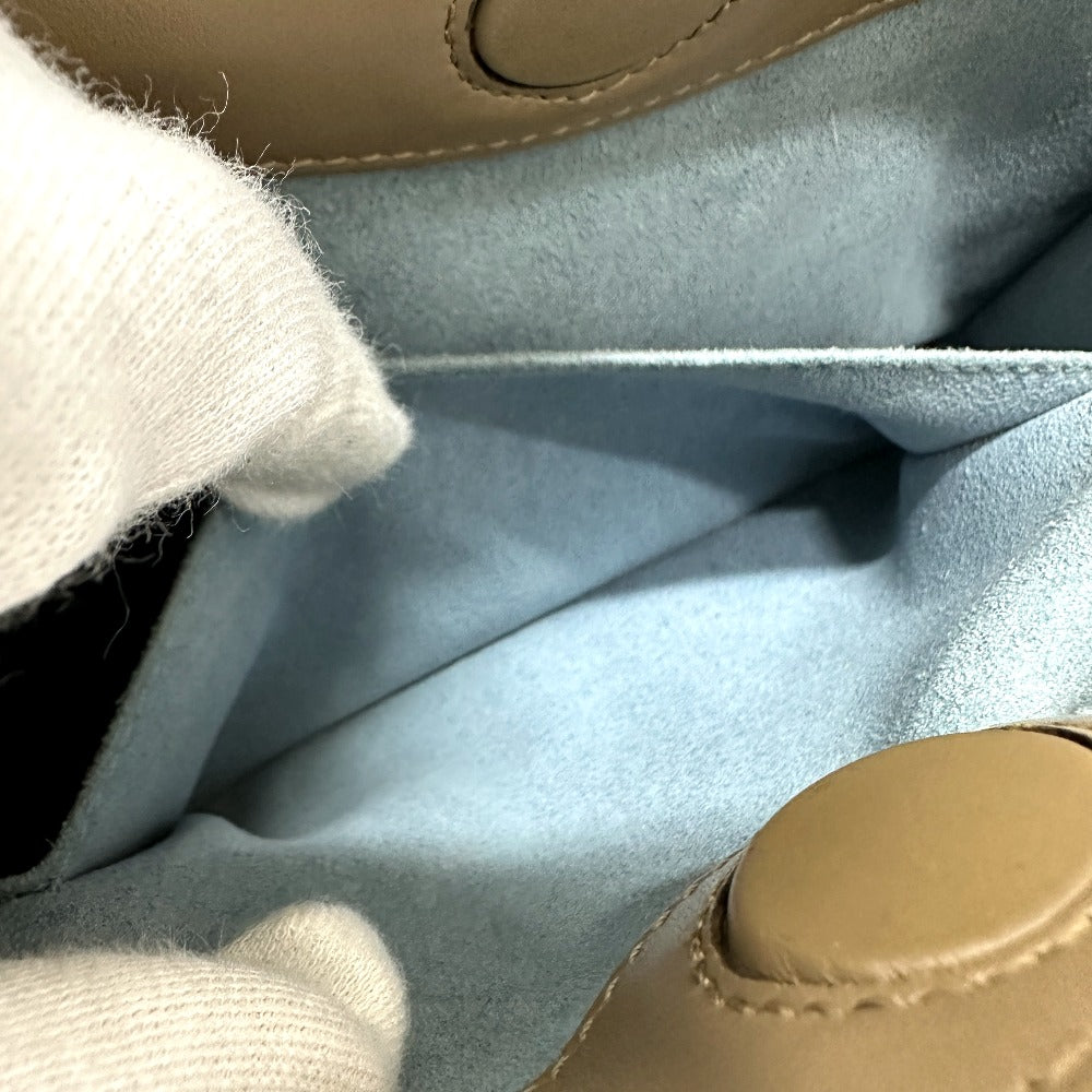 GUCCI 470271 バンブー フェイクパール カバン ハンドバッグ レザー レディース ブラウン