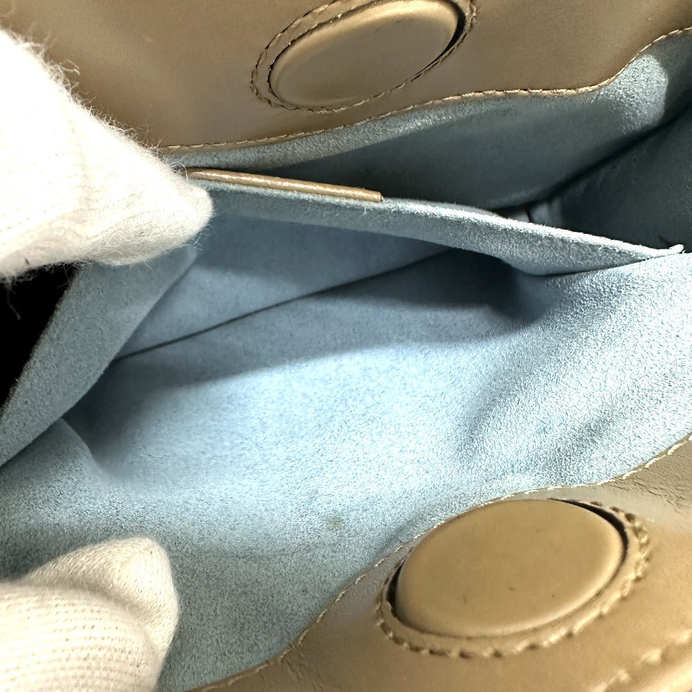 GUCCI 470271 バンブー フェイクパール カバン ハンドバッグ レザー レディース ブラウン