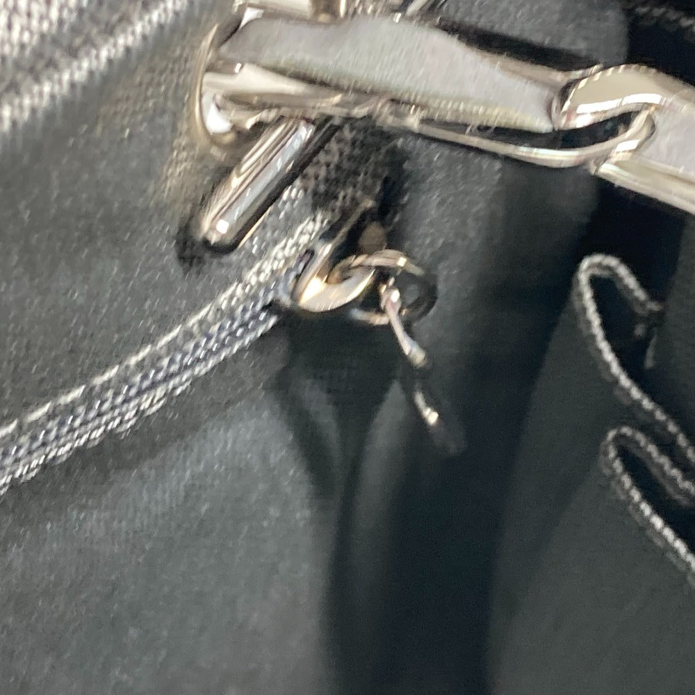 CHANEL 肩掛け カバン マドモアゼル Wチェーン ショルダーバッグ レザー レディース ブラック
