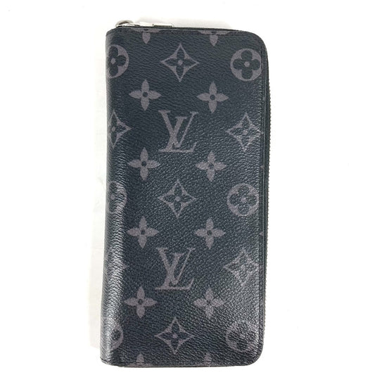 LOUIS VUITTON M62295 モノグラムエクリプス ジッピーウォレットヴェルティカル ラウンドファスナー 長財布 モノグラムエクリプスキャンバス メンズ ブラック