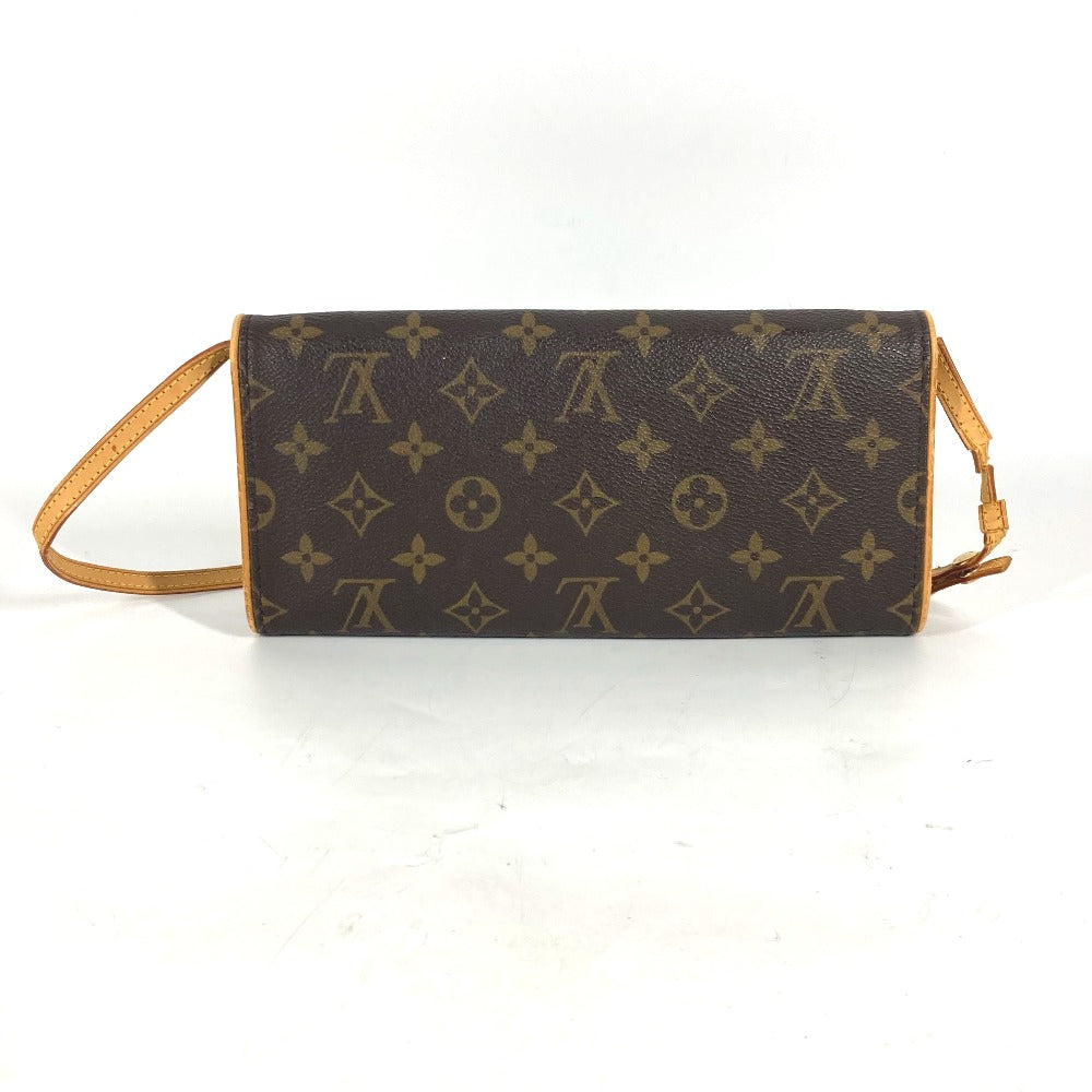 LOUIS VUITTON M51852 モノグラム ポシェットツインGM 2WAYバッグ クラッチバッグ 斜め掛け カバン ショルダーバッグ モノグラムキャンバス レディース ブラウン