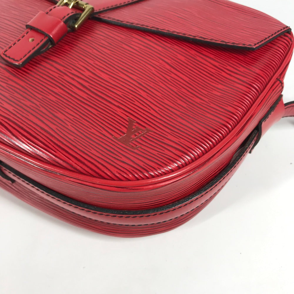 LOUIS VUITTON M52157 エピ ジョヌフィーユ 斜め掛け ポシェット カバン ショルダーバッグ エピレザー レディース カスティリアンレッド レッド
