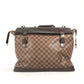 LOUIS VUITTON N41130 ダミエ ウエストエンドPM 斜め掛け トートバッグ ボストンバッグ ショルダーバッグ 2WAYバッグ ハンドバッグ ダミエキャンバス レディース エベヌ ブラウン