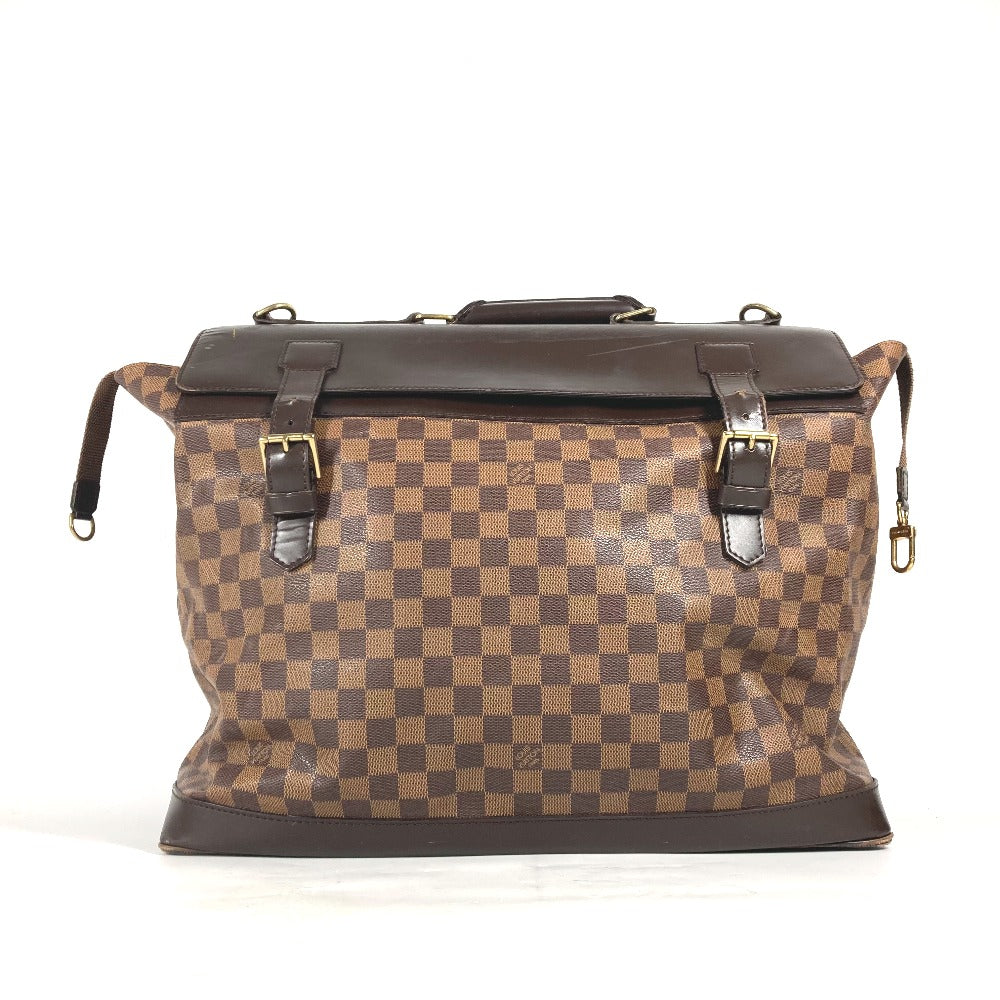 LOUIS VUITTON N41130 ダミエ ウエストエンドPM 斜め掛け トートバッグ ボストンバッグ ショルダーバッグ 2WAYバッグ ハンドバッグ ダミエキャンバス レディース エベヌ ブラウン