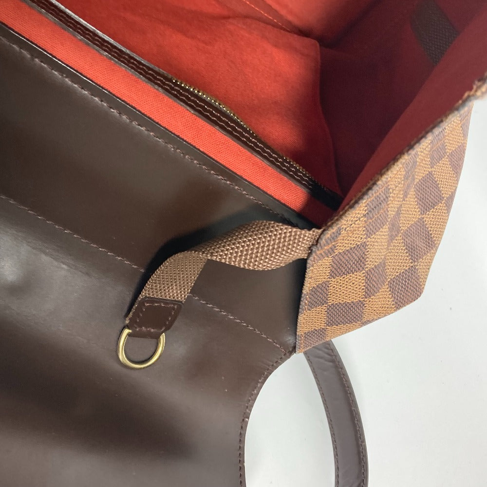 LOUIS VUITTON N41130 ダミエ ウエストエンドPM 斜め掛け トートバッグ ボストンバッグ ショルダーバッグ 2WAYバッグ ハンドバッグ ダミエキャンバス レディース エベヌ ブラウン