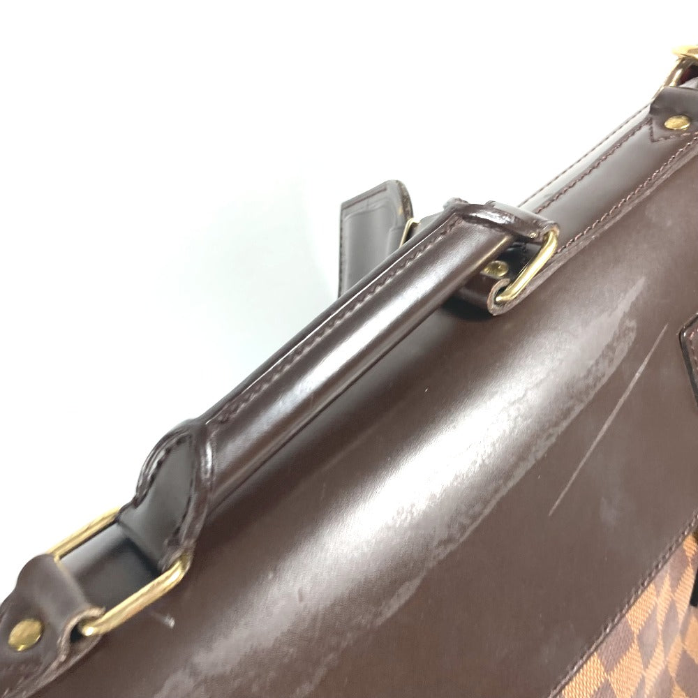 LOUIS VUITTON N41130 ダミエ ウエストエンドPM 斜め掛け トートバッグ ボストンバッグ ショルダーバッグ 2WAYバッグ ハンドバッグ ダミエキャンバス レディース エベヌ ブラウン