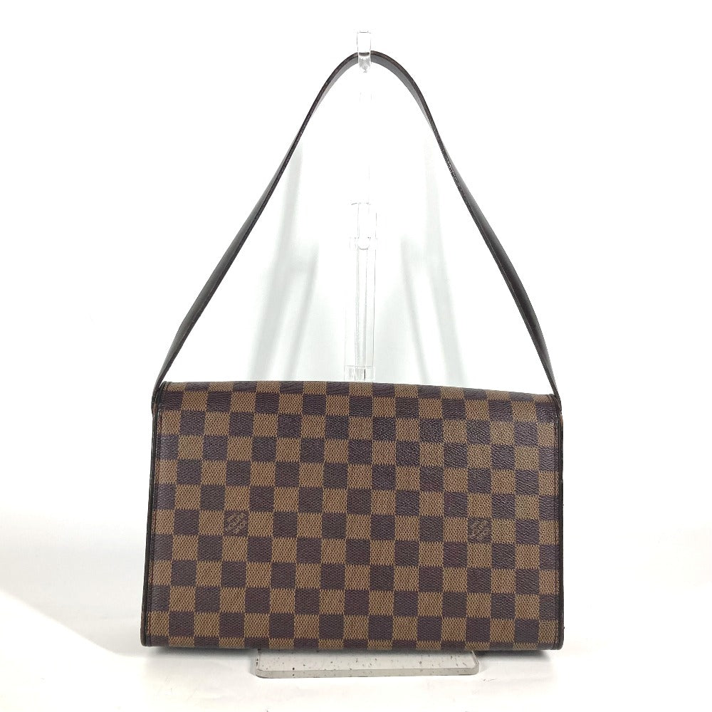 LOUIS VUITTON N51160 ダミエ トライベッカ・ロン フラップ 肩掛け カバン ショルダーバッグ ダミエキャンバス レディース エベヌ ブラウン