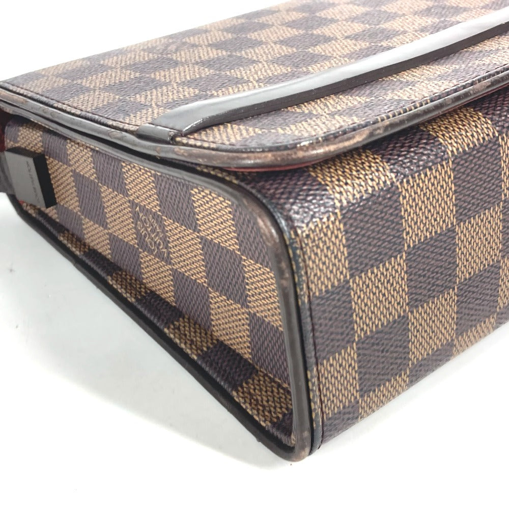 LOUIS VUITTON N51160 ダミエ トライベッカ・ロン フラップ 肩掛け カバン ショルダーバッグ ダミエキャンバス レディース エベヌ ブラウン
