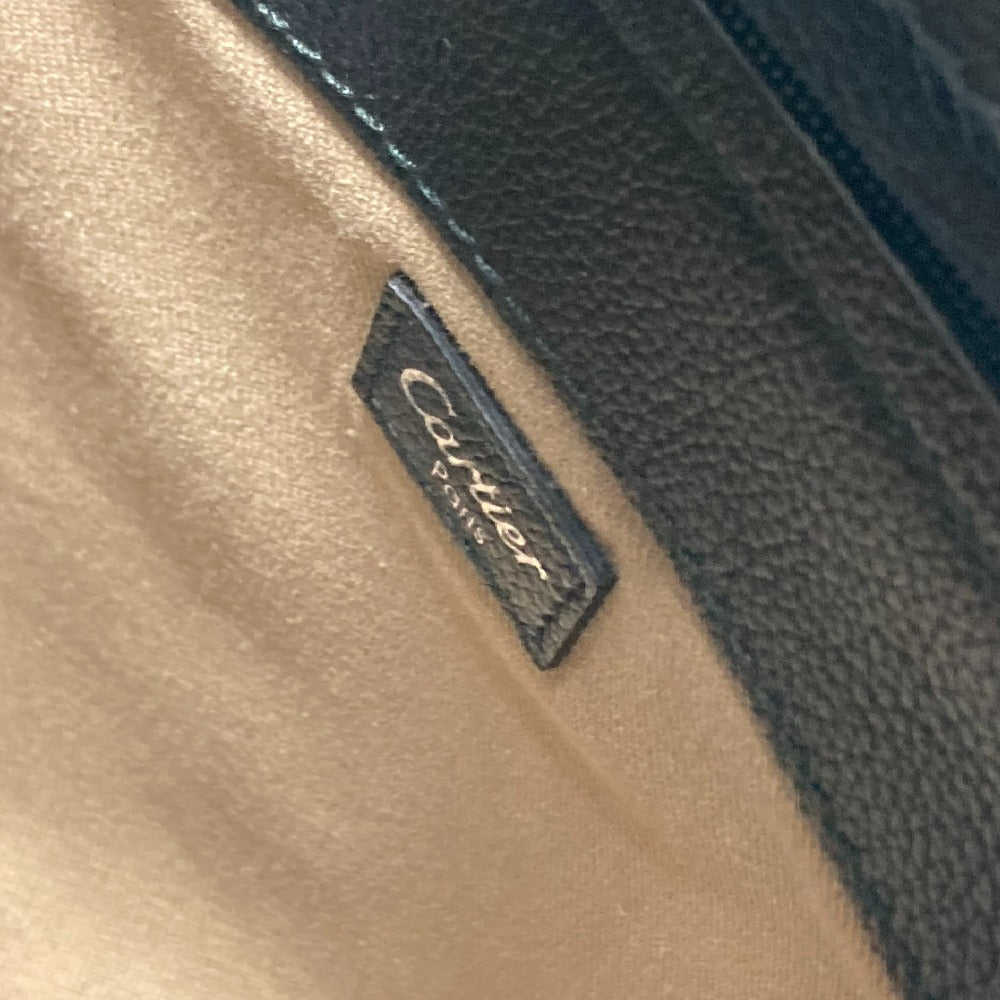 CARTIER マルチェロ トートバッグ カバン 縦型 肩掛け ショルダーバッグ エナメル レディース ブラック