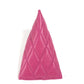 SAINT LAURENT PARIS Quilted Triangle Wallet, Coin Purse, Pouch, Leather, Women's, Pink