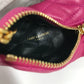 SAINT LAURENT PARIS Quilted Triangle Wallet, Coin Purse, Pouch, Leather, Women's, Pink