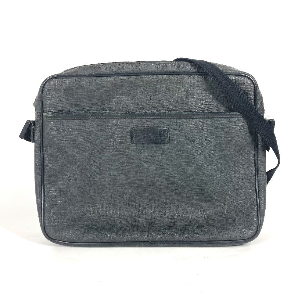GUCCI 169933 GGスプリーム 斜め掛け カバン ショルダーバッグ GGスプリームキャンバス メンズ ブラック