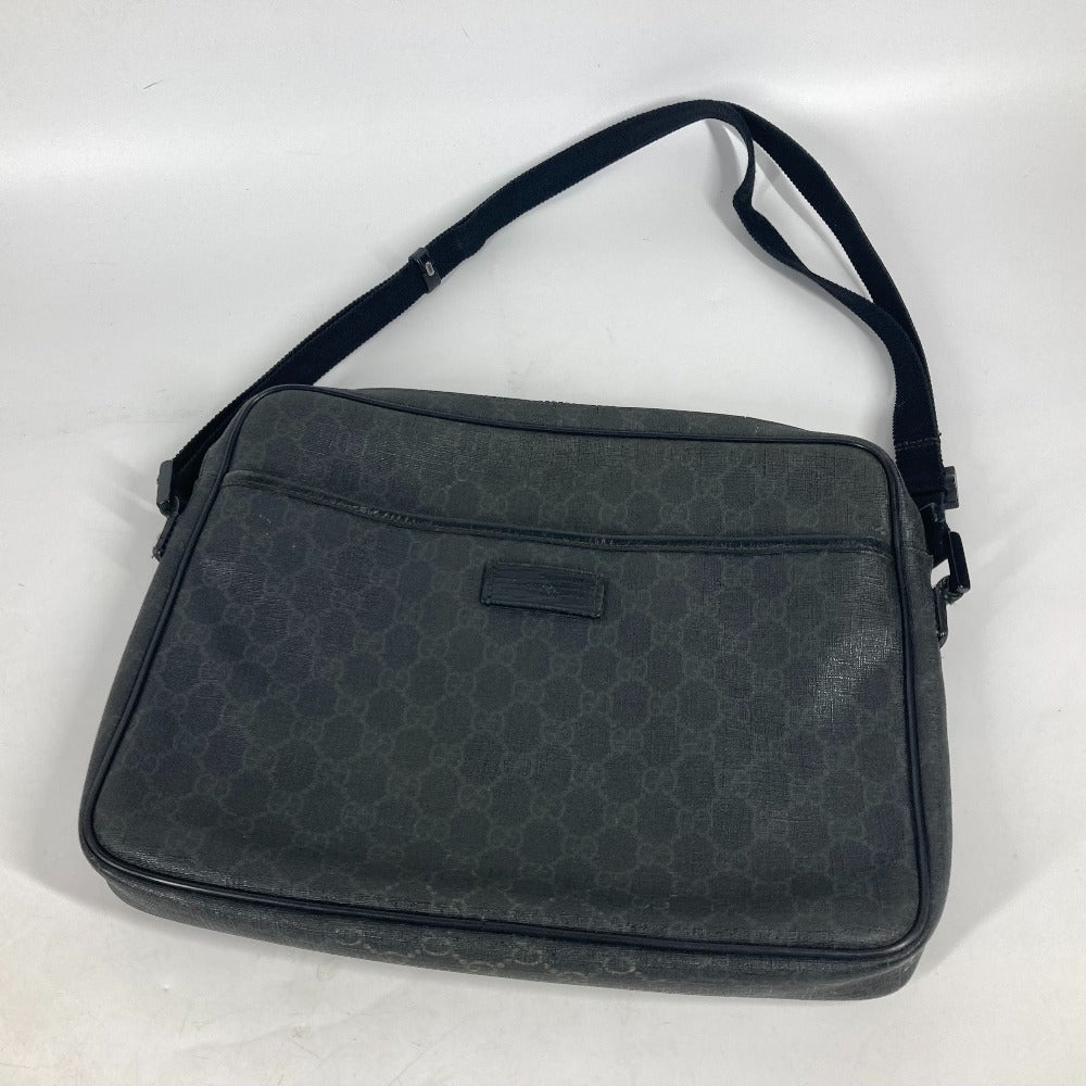 GUCCI 169933 GGスプリーム 斜め掛け カバン ショルダーバッグ GGスプリームキャンバス メンズ ブラック