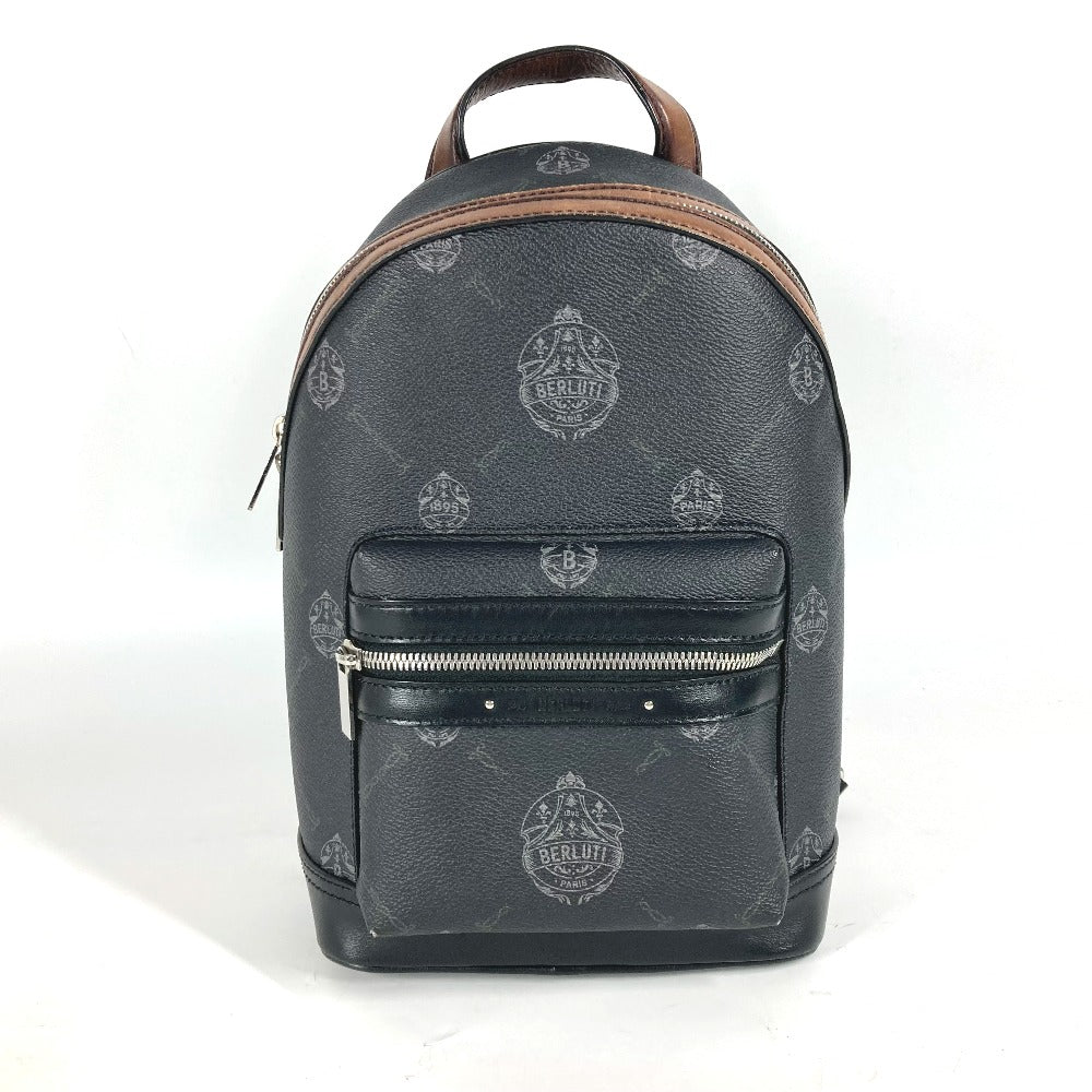 Berluti ロゴ カバン クロス ショルダーバッグ ボディバッグ PVC/レザー メンズ ブラック系