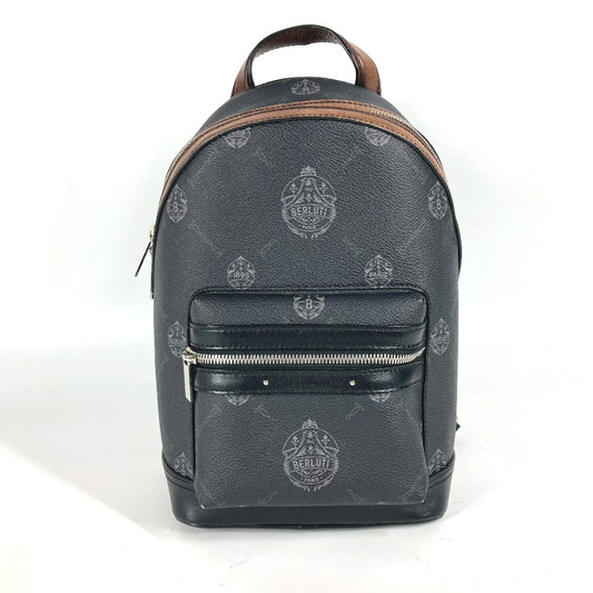 Berluti ロゴ カバン クロス ショルダーバッグ ボディバッグ PVC/レザー メンズ ブラック系