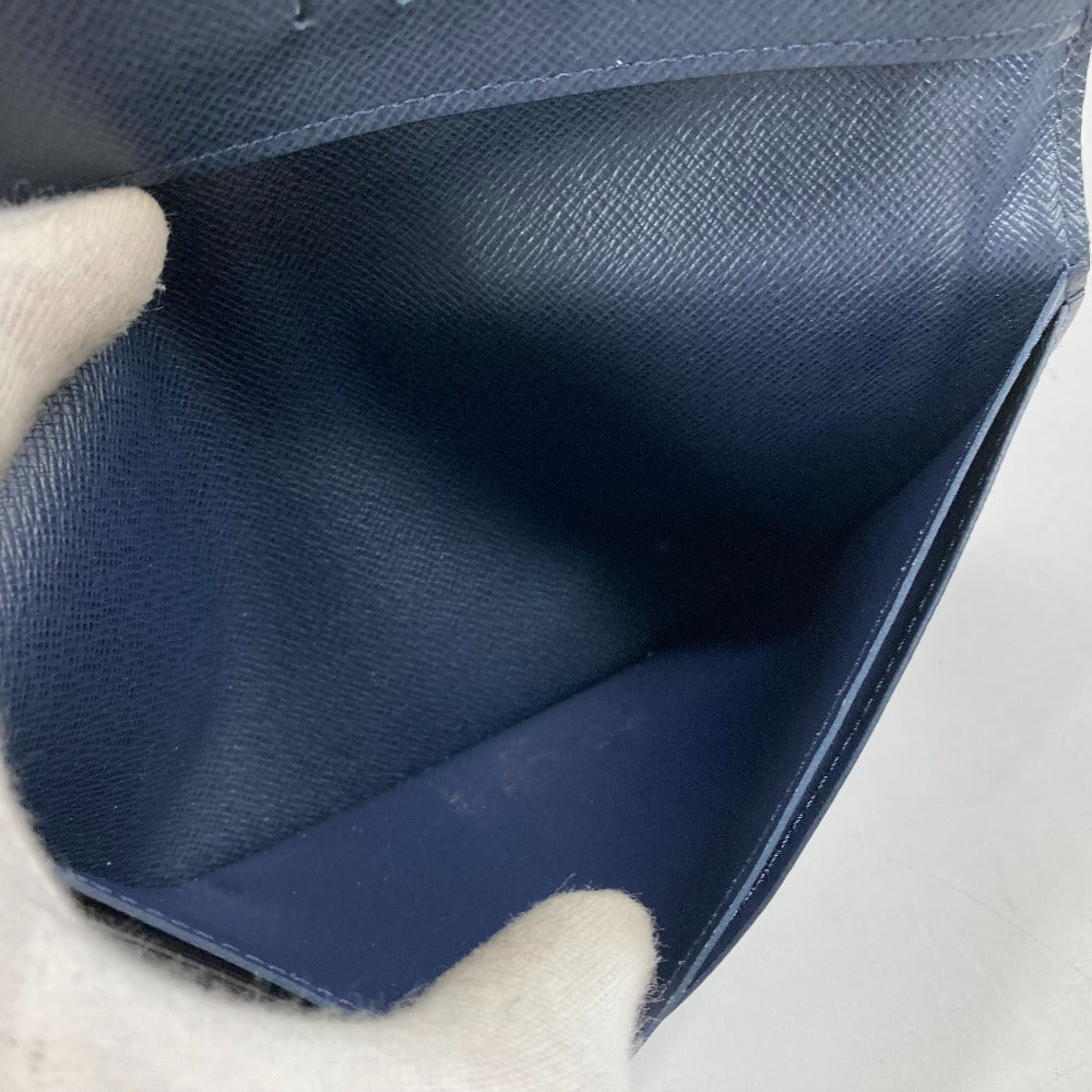 LOUIS VUITTON M30502 タイガ ポルトフォイユ・ブラザ ロングウォレット 2つ折り 長財布 タイガレザー メンズ ブルーマリーヌ ブルー