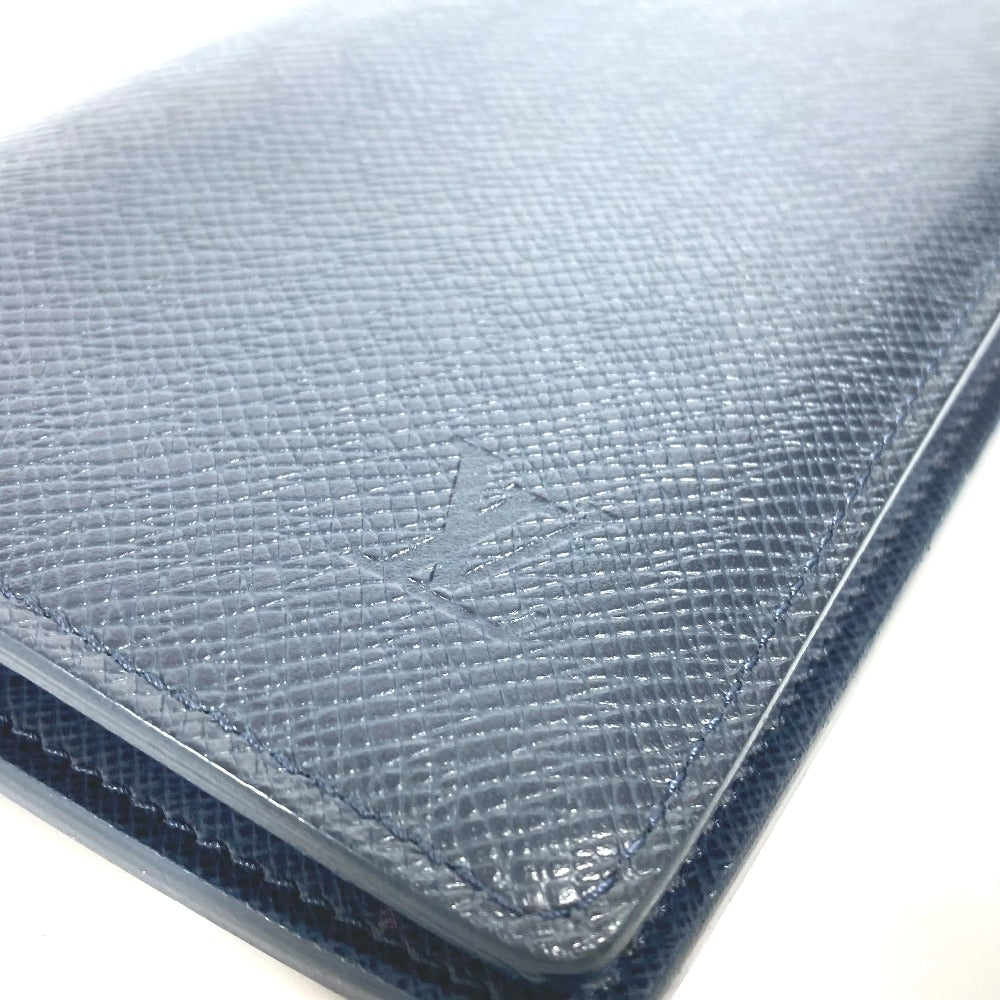 LOUIS VUITTON M30502 タイガ ポルトフォイユ・ブラザ ロングウォレット 2つ折り 長財布 タイガレザー メンズ ブルーマリーヌ ブルー