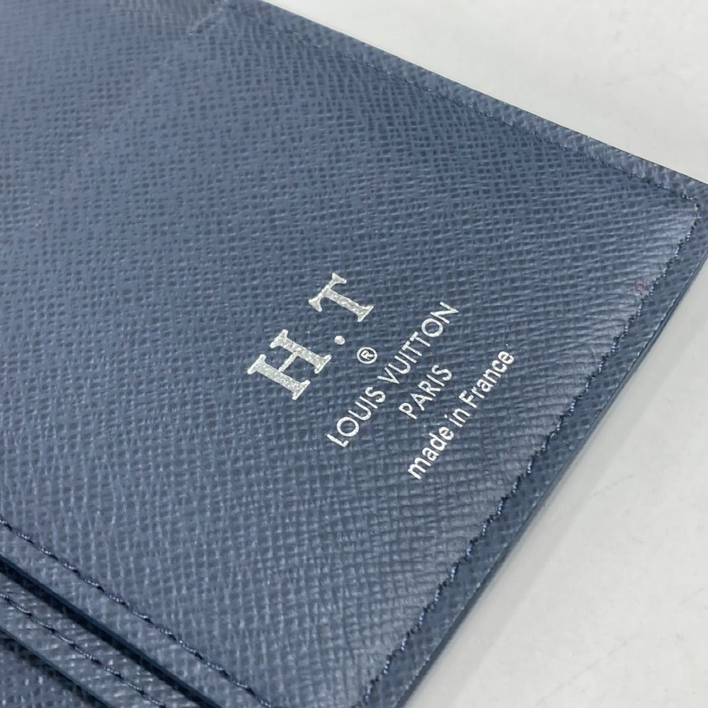 LOUIS VUITTON M30502 タイガ ポルトフォイユ・ブラザ ロングウォレット 2つ折り 長財布 タイガレザー メンズ ブルーマリーヌ ブルー