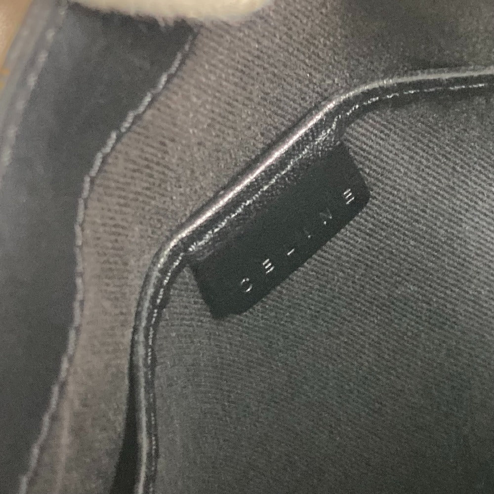 CELINE ヴィンテージ マカダム ロゴ カバン トートバッグ ハンドバッグ PVC/レザー レディース ブラック