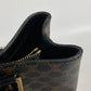 CELINE ヴィンテージ マカダム ロゴ カバン トートバッグ ハンドバッグ PVC/レザー レディース ブラック