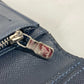 LOUIS VUITTON M30292 Taiga Portefeuille Brazza Long Wallet, Bifold, Taiga Leather, Men's, Navy