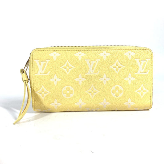 LOUIS VUITTON M81427 モノグラムアンプラント ジッピーウォレット ラウンドファスナー 長財布 モノグラムアンプラントレザー レディース ジョーヌ イエロー