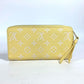 LOUIS VUITTON M81427 モノグラムアンプラント ジッピーウォレット ラウンドファスナー 長財布 モノグラムアンプラントレザー レディース ジョーヌ イエロー