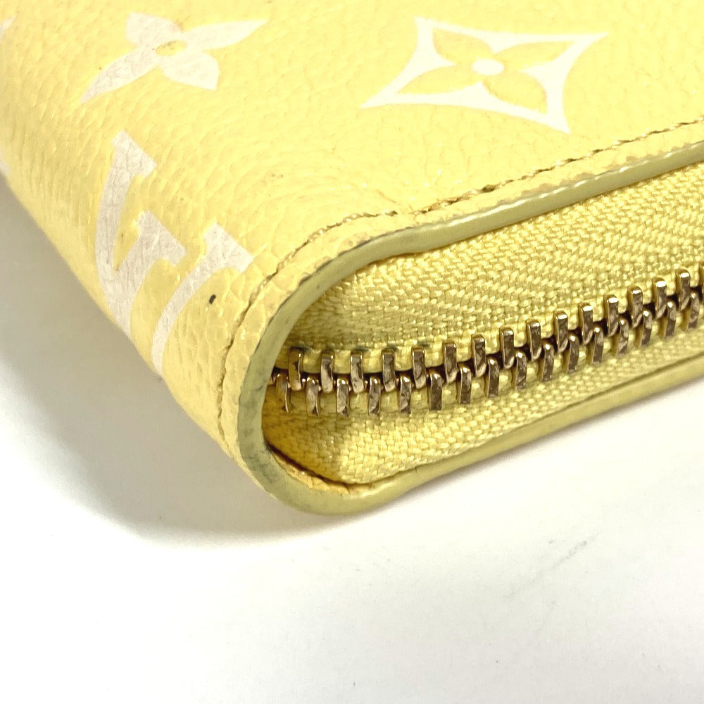 LOUIS VUITTON M81427 モノグラムアンプラント ジッピーウォレット ラウンドファスナー 長財布 モノグラムアンプラントレザー レディース ジョーヌ イエロー